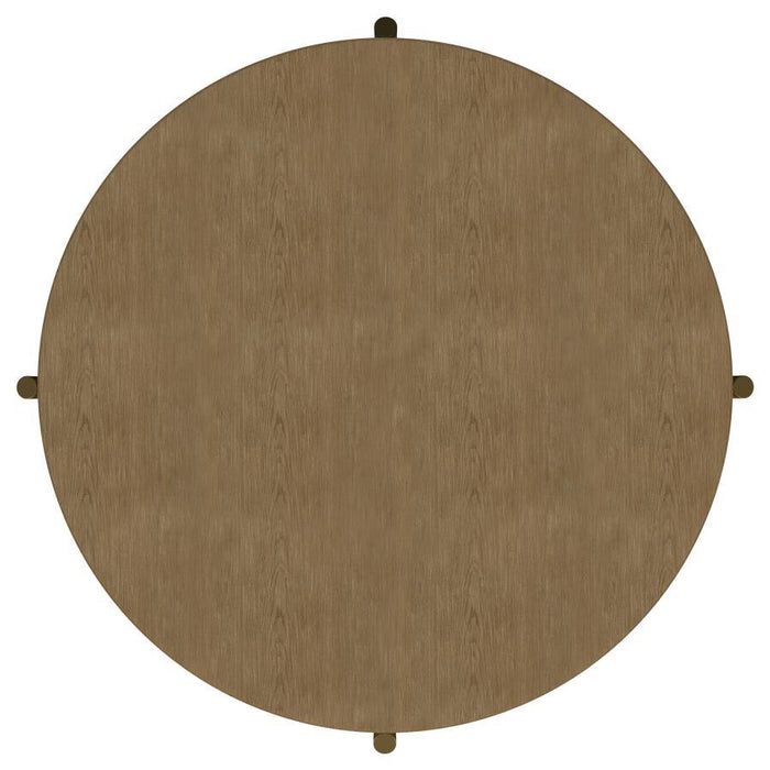 Arini - Round Coffee Table With Storage Shelf