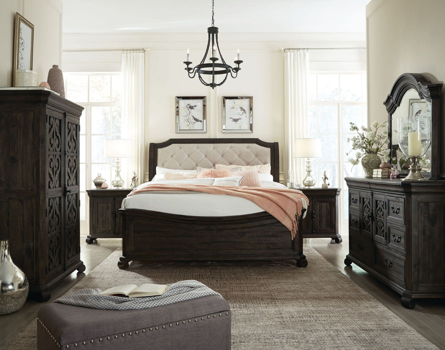 Bellamy - Complete Sleigh Bed With Shaped Footboard