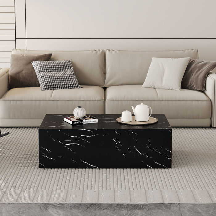 Modern Coffee Table With Light Wood Texture Pattern