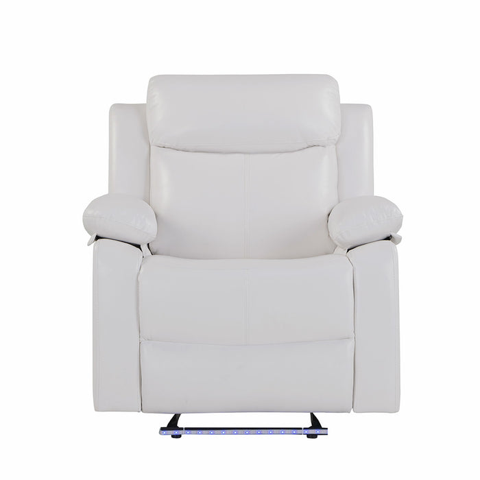 Blanche - Reclining Set With LED Lights, Speaker