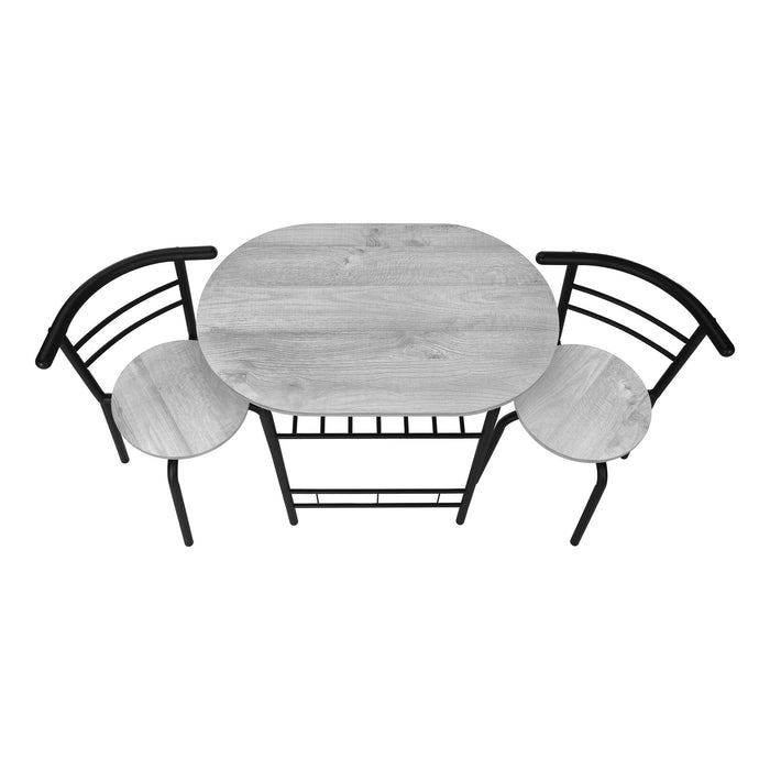 3 Pieces Dining Table Set, Small, Contemporary & Modern