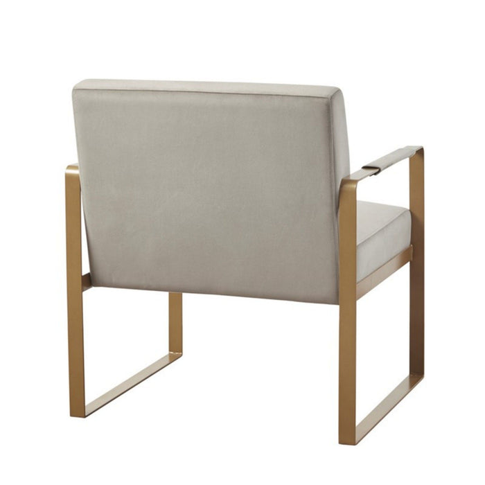 Jayco - Accent Chair With Metal Arms - Beige