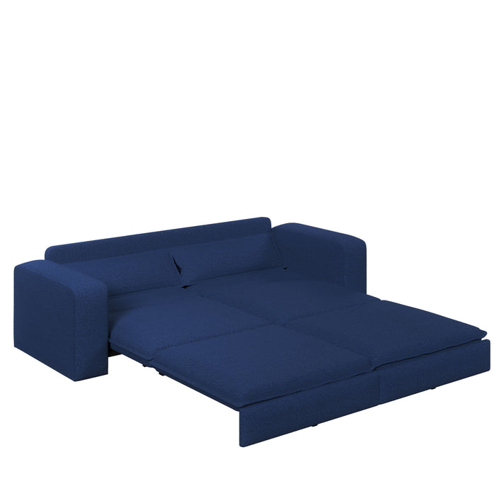 Sleeper Pull Out Sofa Bed, 3 In 1 Convertible Chaise Lounge