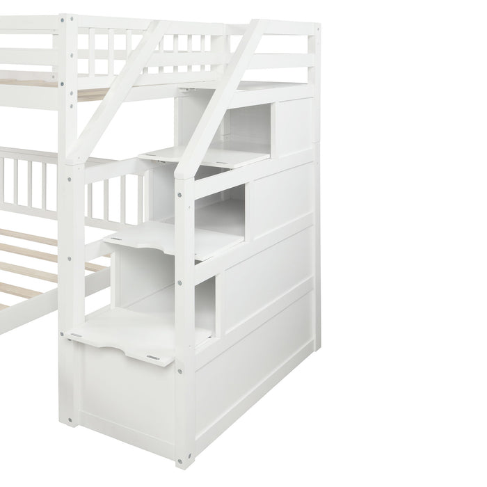 Loft Bed With Staircase And Storage