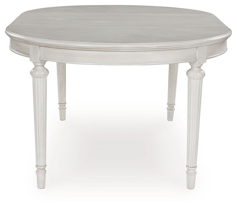 Montelaine - Oval Dining Room Extension Table - Antique White