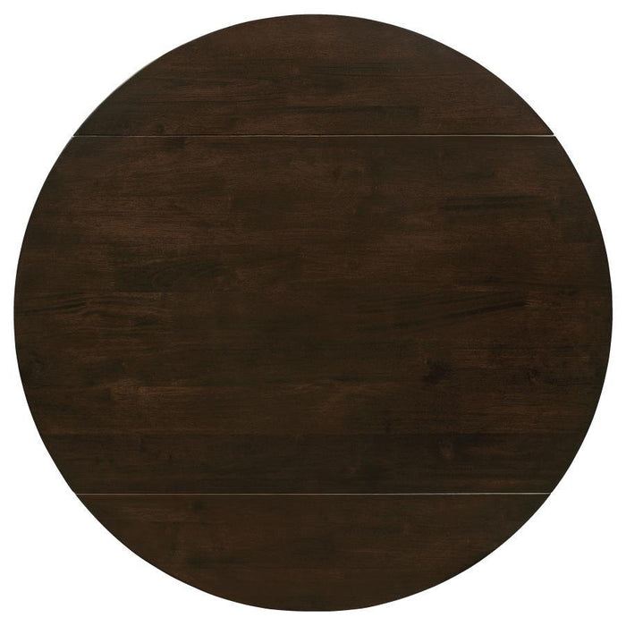 Bucknell - 3 Piece Round Drop Leaf Dining Table Set
