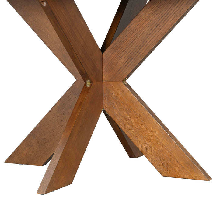 Round Dining Table Kitchen Table - Cherry