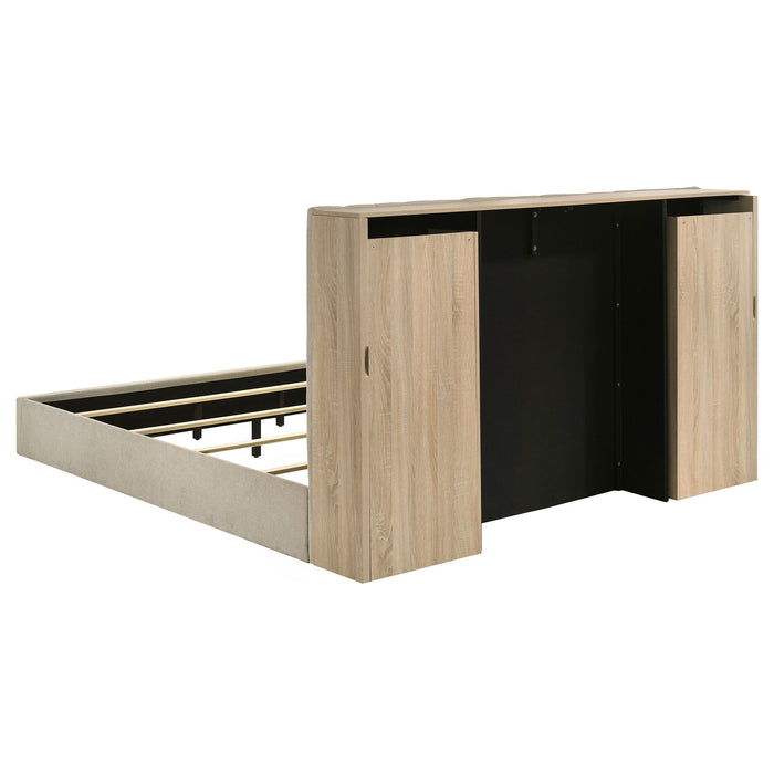 Arielle 4-piece Eastern King Bedroom Set Light Oak