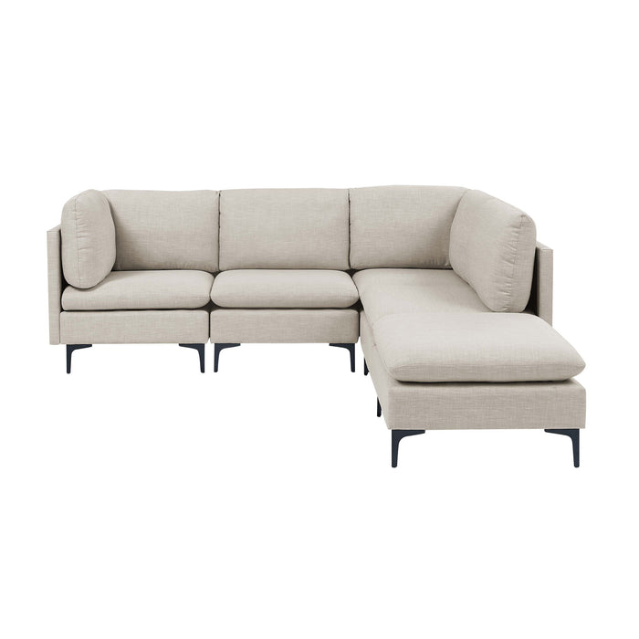 Upholstered Modular Sectional & Tall Legs