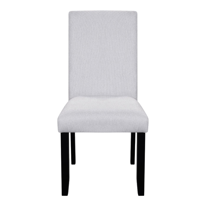 5 Piece Round Dining Table Set, Modern Dining Table And 4 Upholstered Chairs For Dining Room