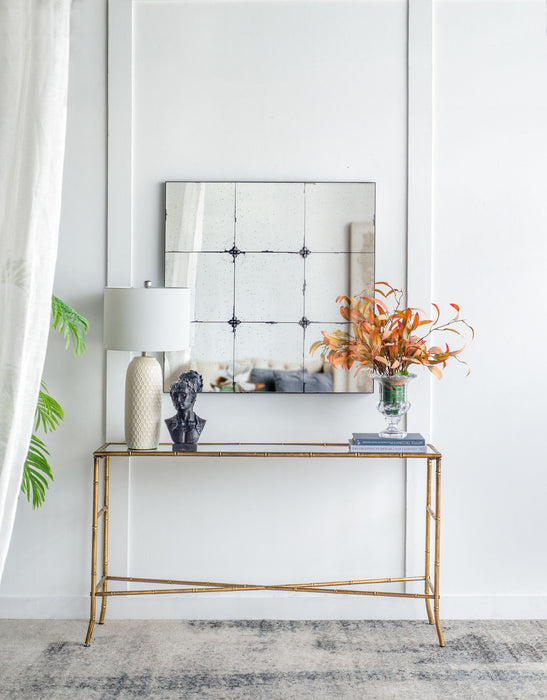 Traditional Decor Style Antique Glass Panel Mirror, Wall Mirror For Bathroom Entryway Console Lean Against Wall