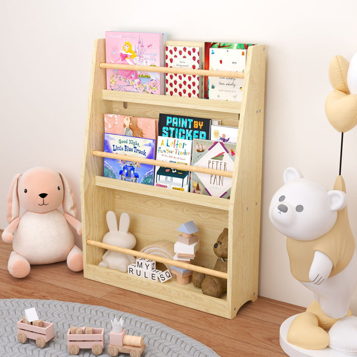 3 Tier Book Shelf, Compact Storage For Bedrooms