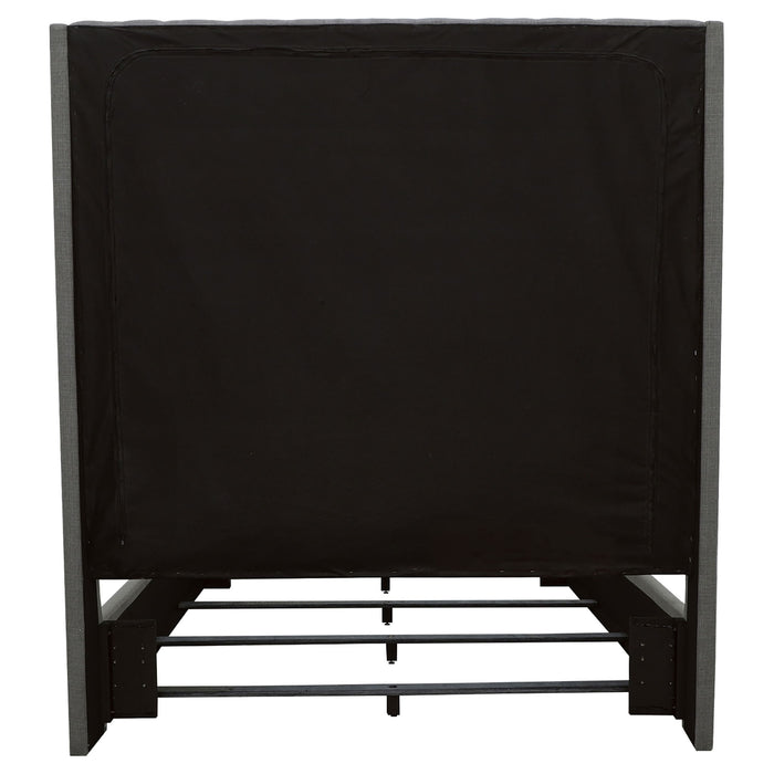 Camille Upholstered Queen Panel Bed Grey