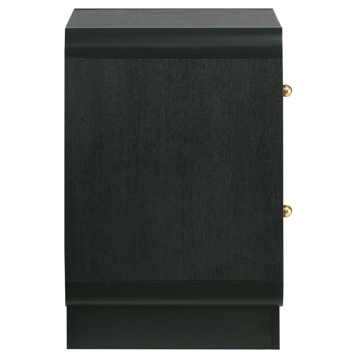 Burton - 2 Drawer Nightstand - Black