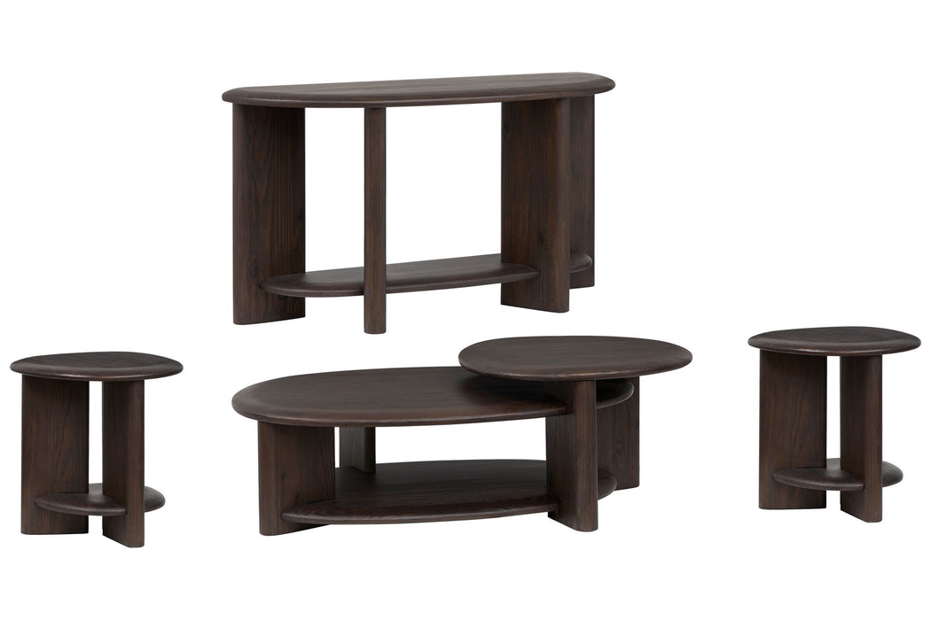 Upton - Shaped Cocktail Table Set
