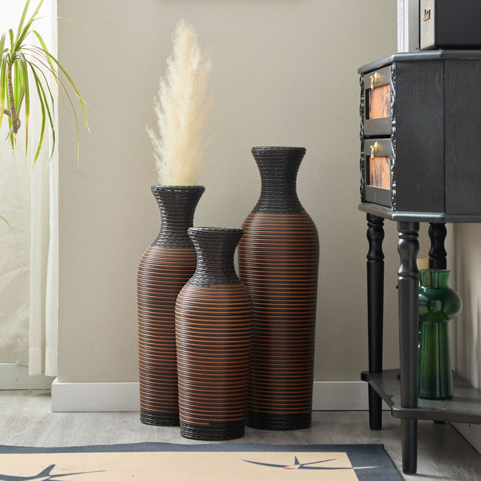 Classic And Neat Floor Vase, High Independent Flower Stand (Set of 3)