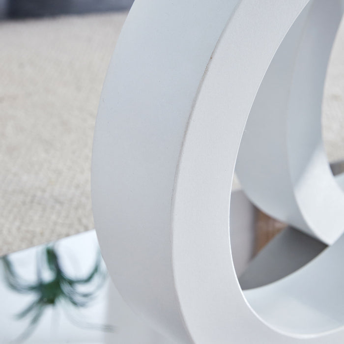 Contemporary Style Glass Top Coffee Table