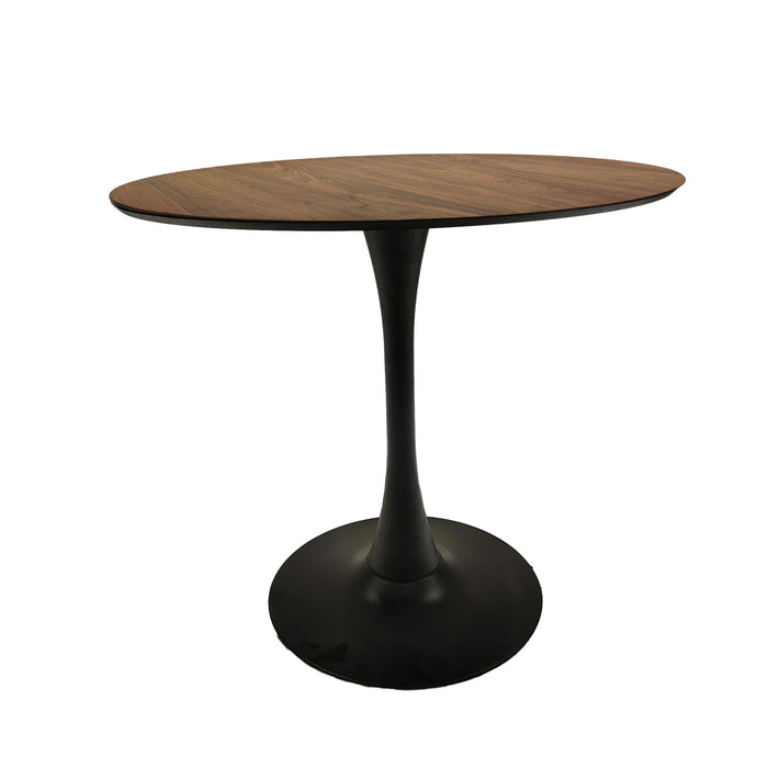 Mid-Century Round Dining Table With Pedestal Base For 2 - 4 People