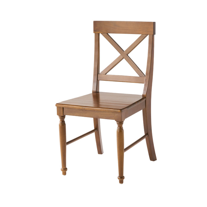 Dining Chair With X Shaped Back (Set of 2)