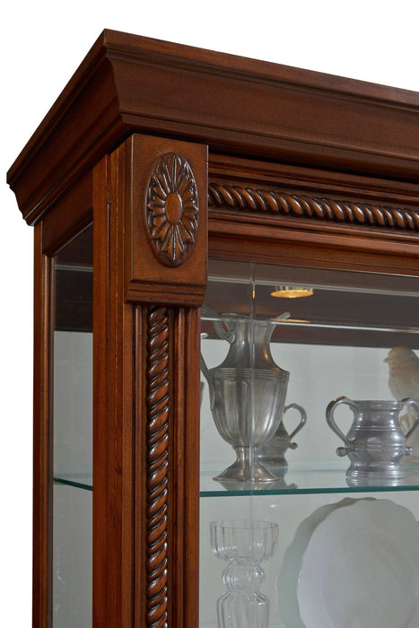 Curios - Lighted Sliding Door 5 Shelf Curio Cabinet