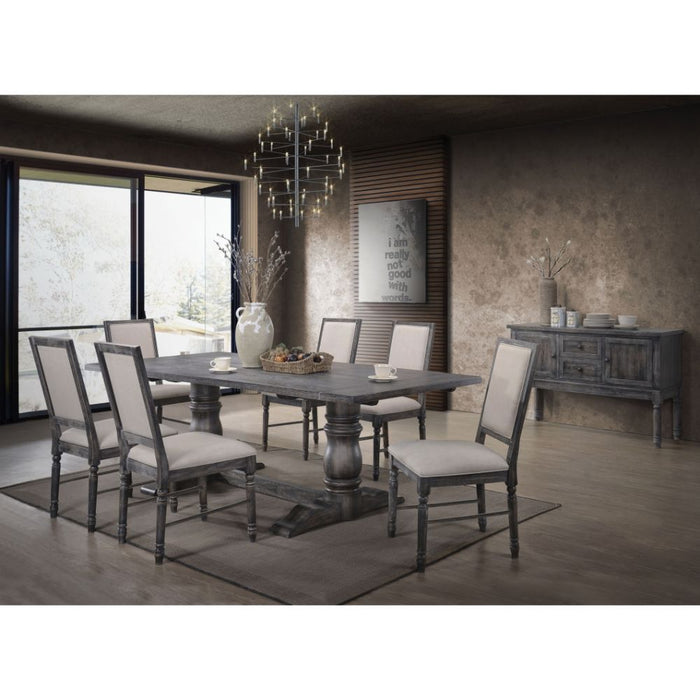 Leventis - Dining Table - Weathered Gray - 30"