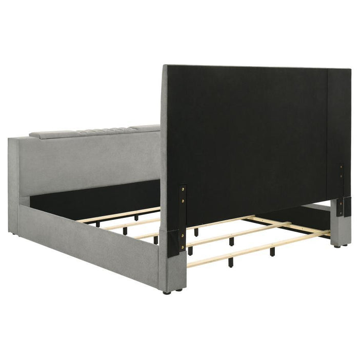 Tara - Upholstered Panel TV Bed