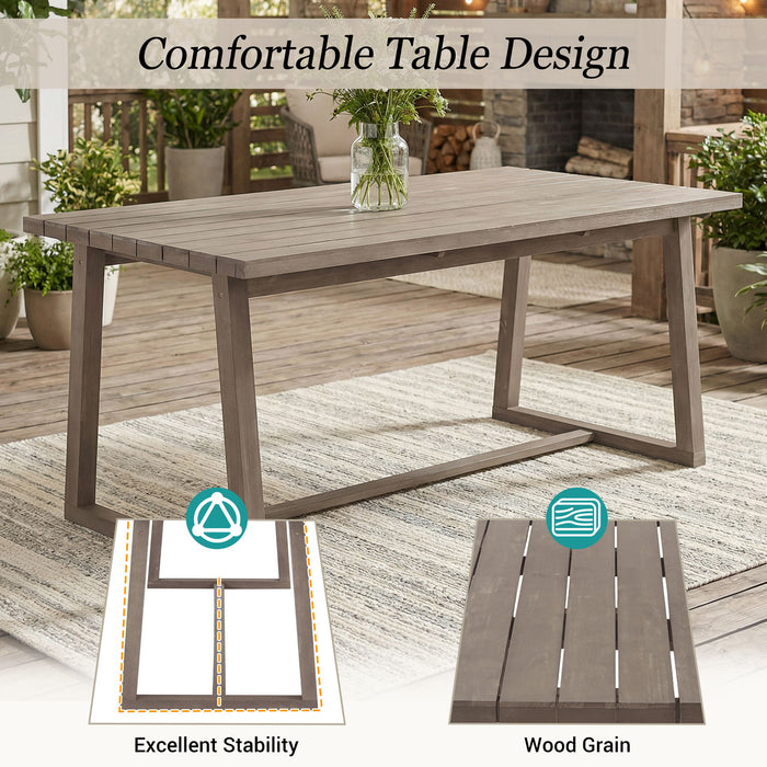 7 Piece Modern Outdoor Dining Set, Patio Furniture