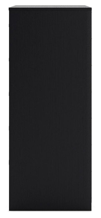 Finch - Five Drawer Chest - 46" Height - Black