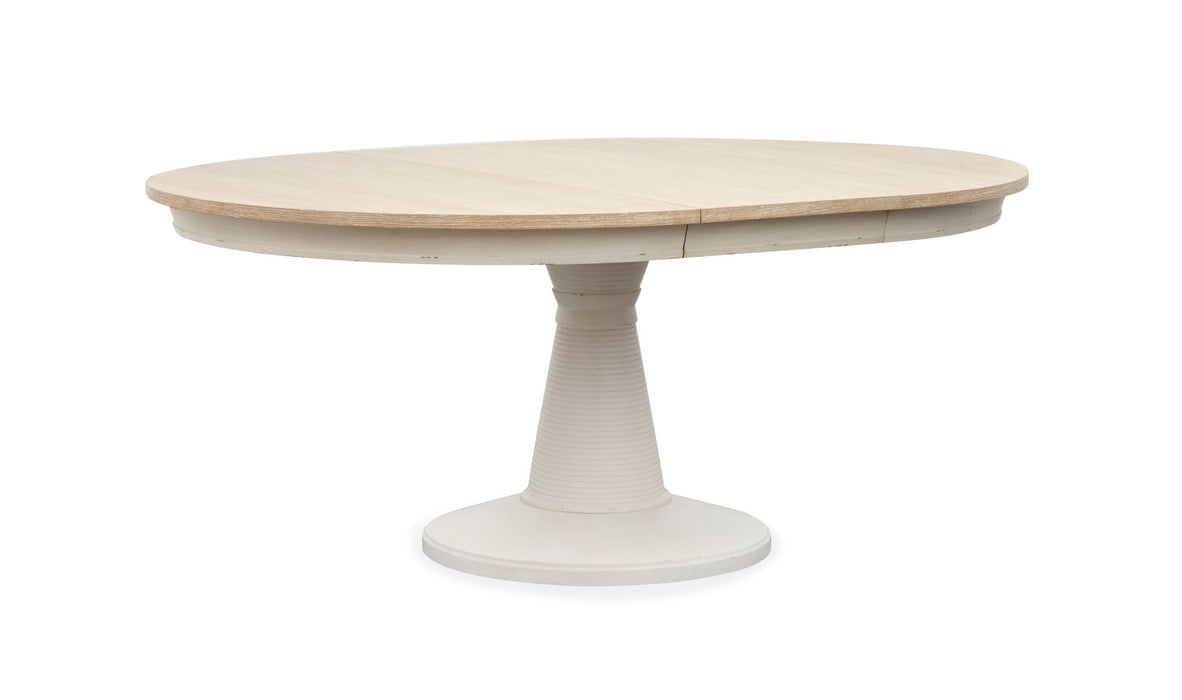 Echo Isles - Extendable 54" Round Dining Table - Sea Pearl And Driftwood