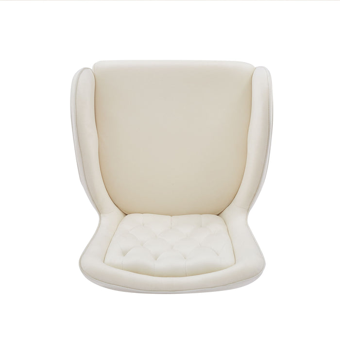 Velvet Fabric Counter Height Bar Stools (Set of 2)