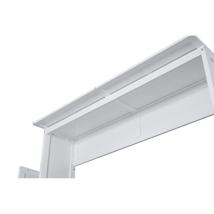 Wall Murphy Bed With Shelves And LED Lights