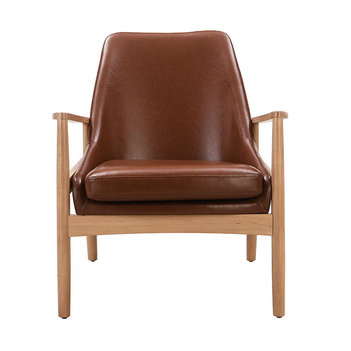 Mid-Century Modern Accent Armchair With High Back