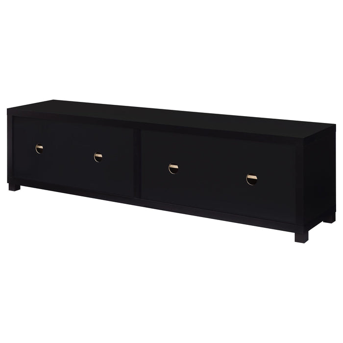 Arnaud - 3 Piece TV Stand Set With Storage - Black