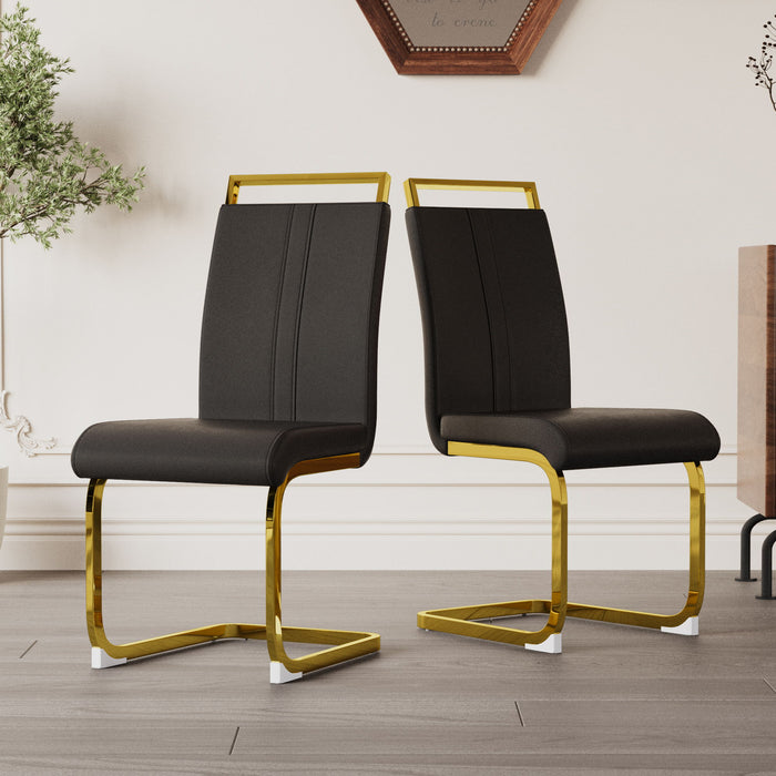 Side Dining Room Chair, Padded Seat High Back