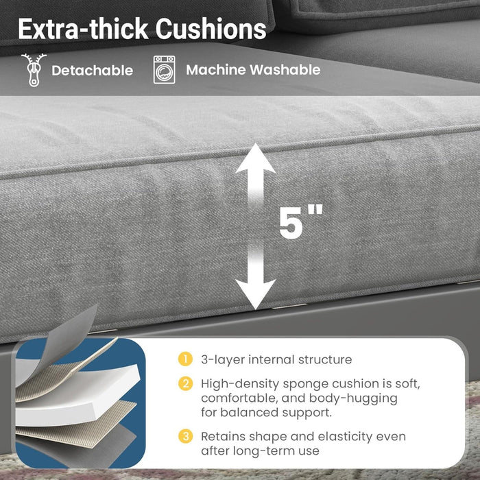 Outdoor Patio Set, All-Weather With Thick Cushions