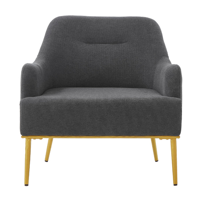 Modern Elegance Accent Chair With Curved Backrest