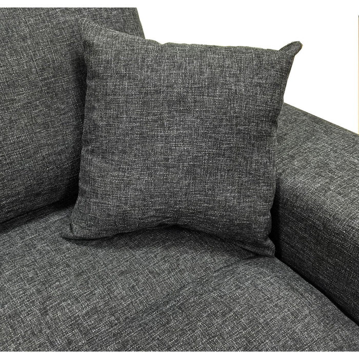 Sectional Sofa With 2 Ottomans And Toss Pillows