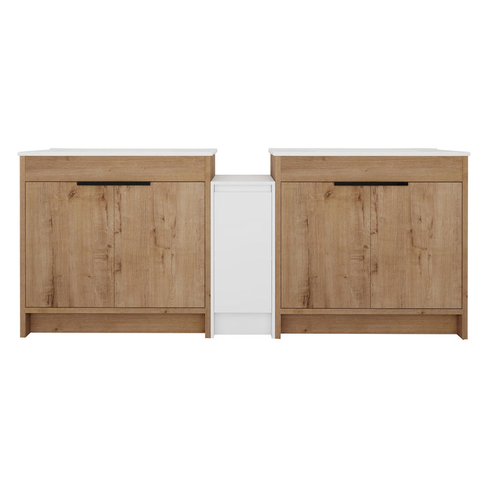 Freestanding Bathroom Vanity & Sink, Storage Cabinets, Soft Closing Doors