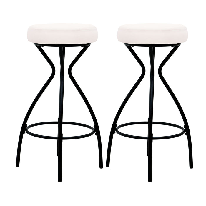 Modern Backless Bar Stools For Kitchen Island (Set of 2)