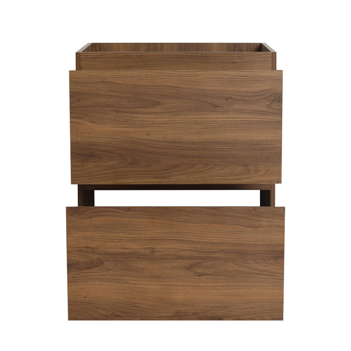 Modern Freestanding Bathroom Vanity Cabinet With Double Drawer