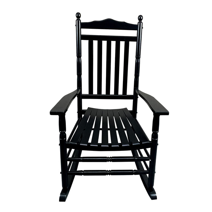Balcony Porch Adult Rocking Chair - Black