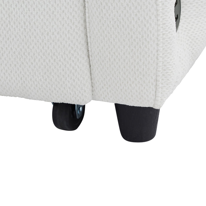 Loveseat Sofa Pull-Out Bed With Adjustable Backrest, 3 USB Ports And 2 Lumbar Pillows For Living Room