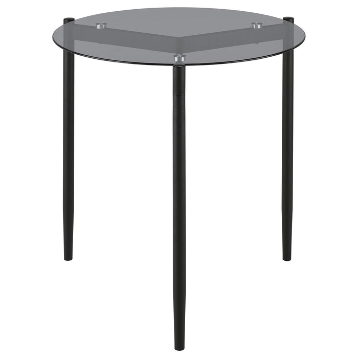 Rosalie 2-piece Round Coffee and End Table Set Grey