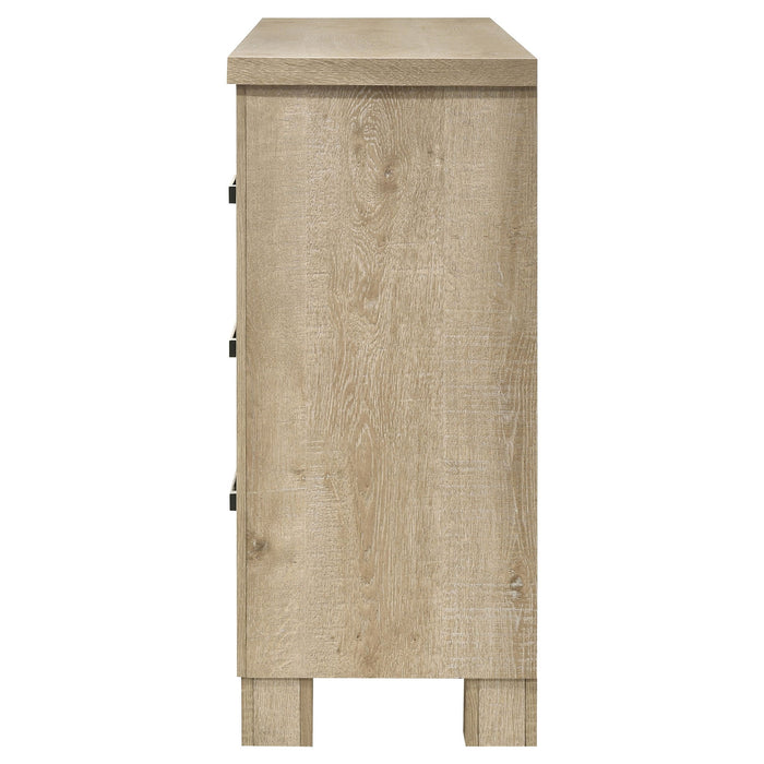 Sansome - 6 Drawer Bedroom Dresser With Pulls - Oak