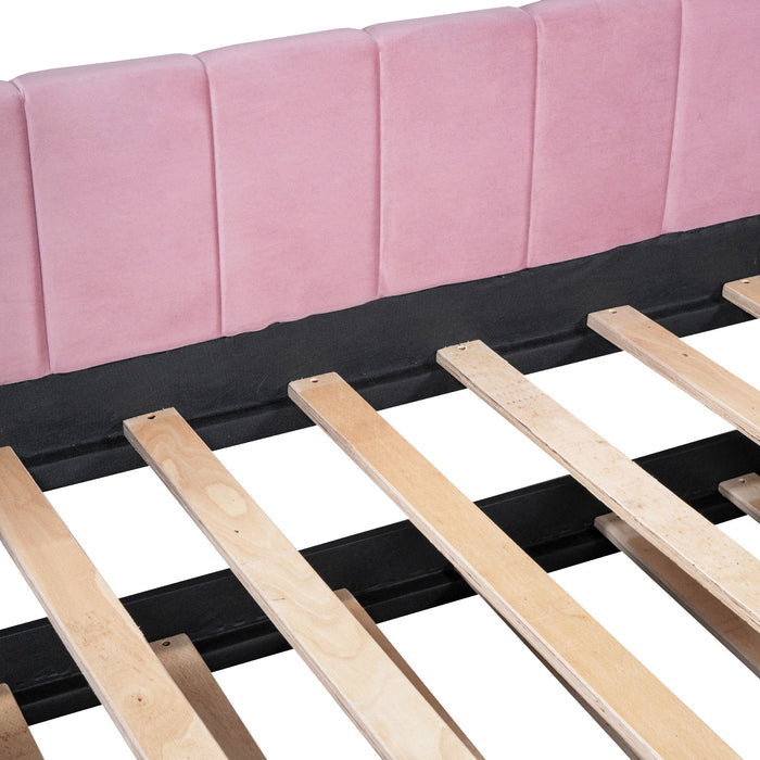 Upholstered Daybed With Ergonomic Design Backrest