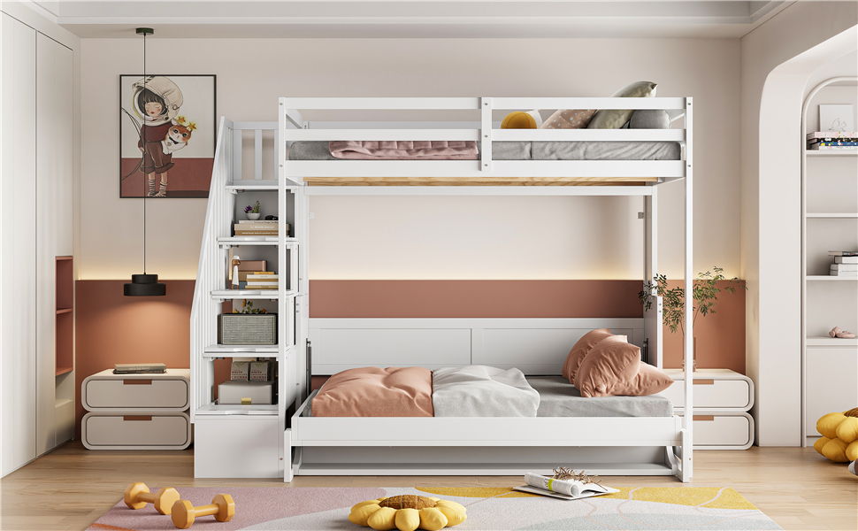 Murphy Bed With Smart Hydraulic System And Desk Design