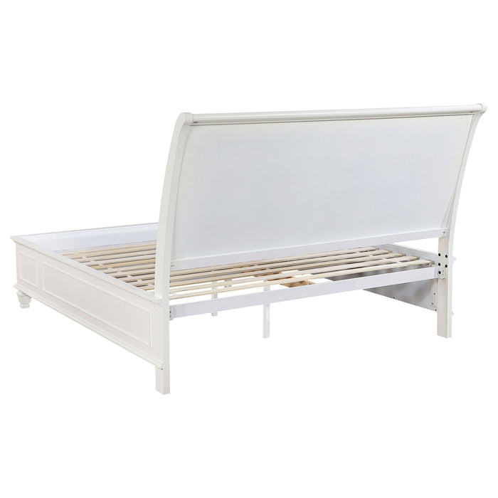 Sandy Beach 5-piece Eastern King Bedroom Set Cream White