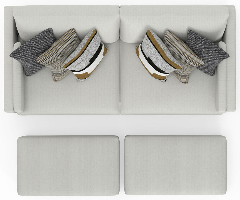 Trevor - Extra Deep Oversized Sofa With Included Storage Cocktail Ottoman