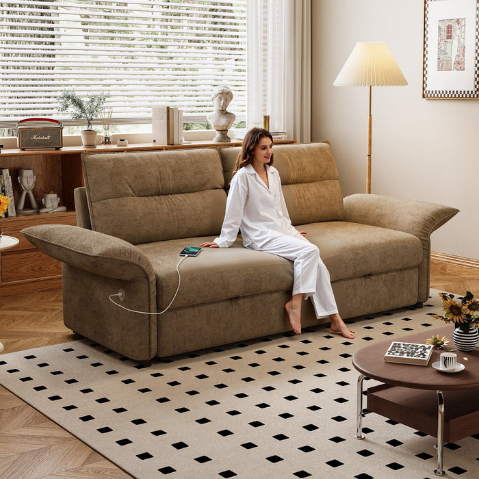 Sofa Bed With Convertible Design, Living Room Furniture
