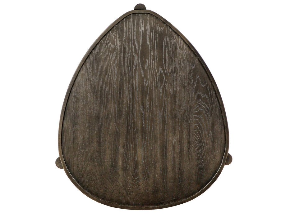 Hadleigh - Shaped Accent End Table - Coffee Bean